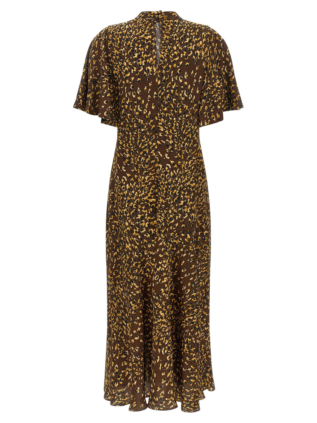 Twinset Brown Viscose Long Dress