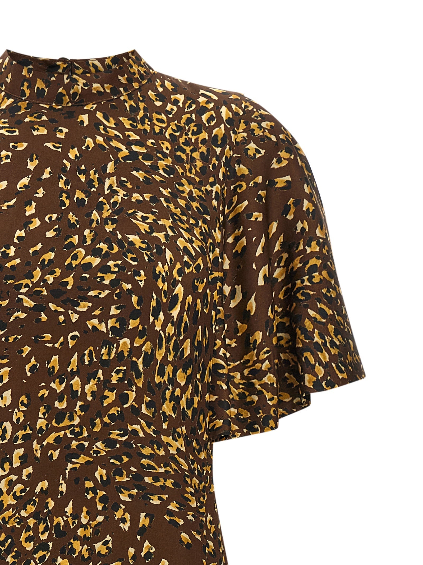 Twinset Brown Viscose Long Dress