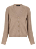 Fabiana Filippi Beige Virgin Wool Cardigan
