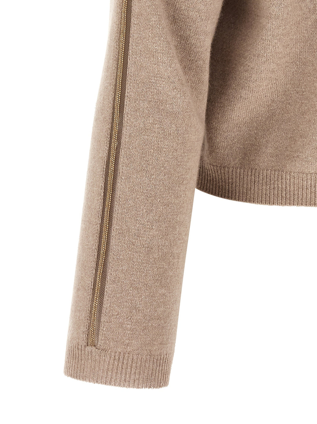 Fabiana Filippi Beige Virgin Wool Cardigan
