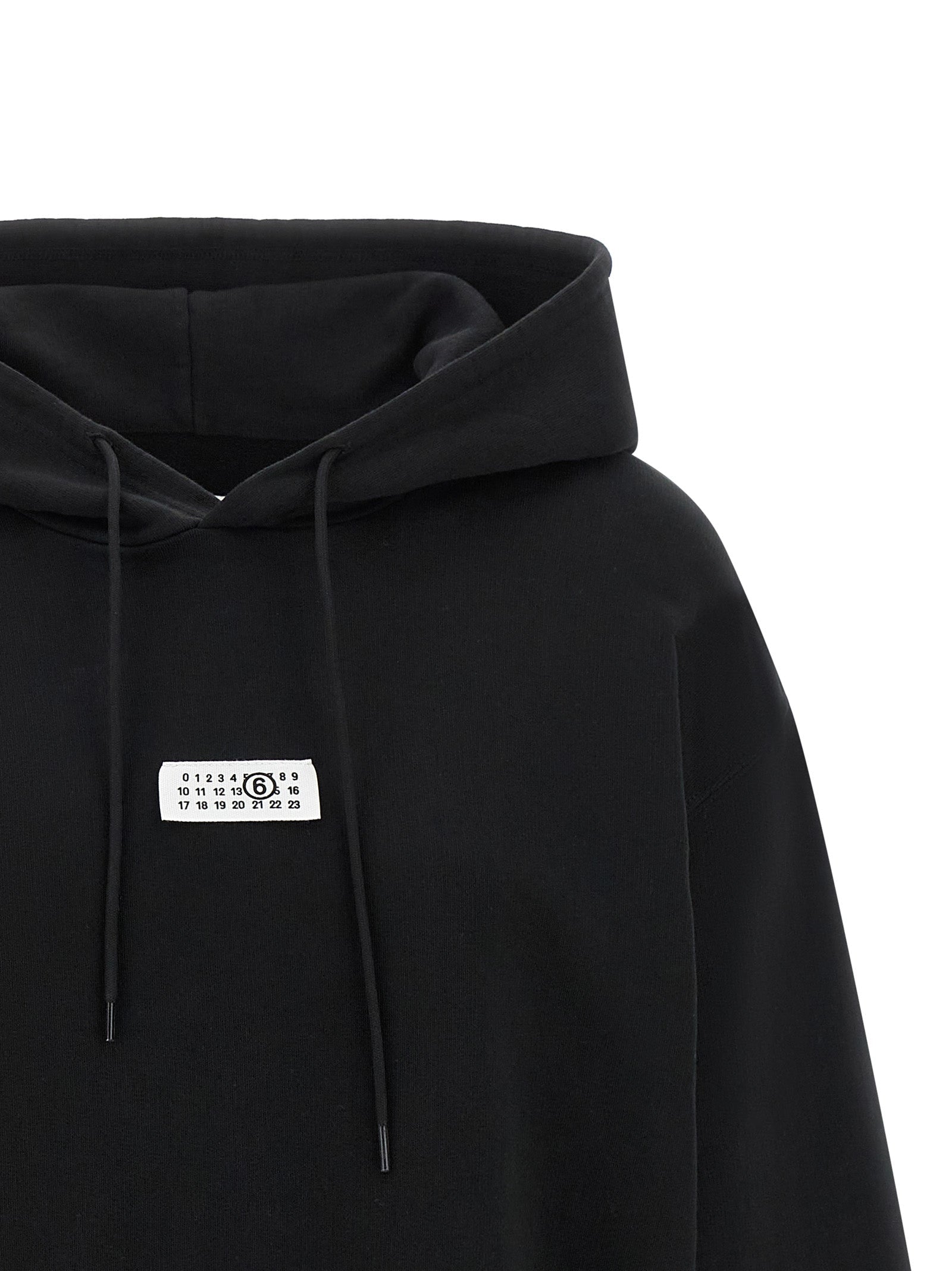 MM6 Maison Margiela Black Cotton Sweatshirt
