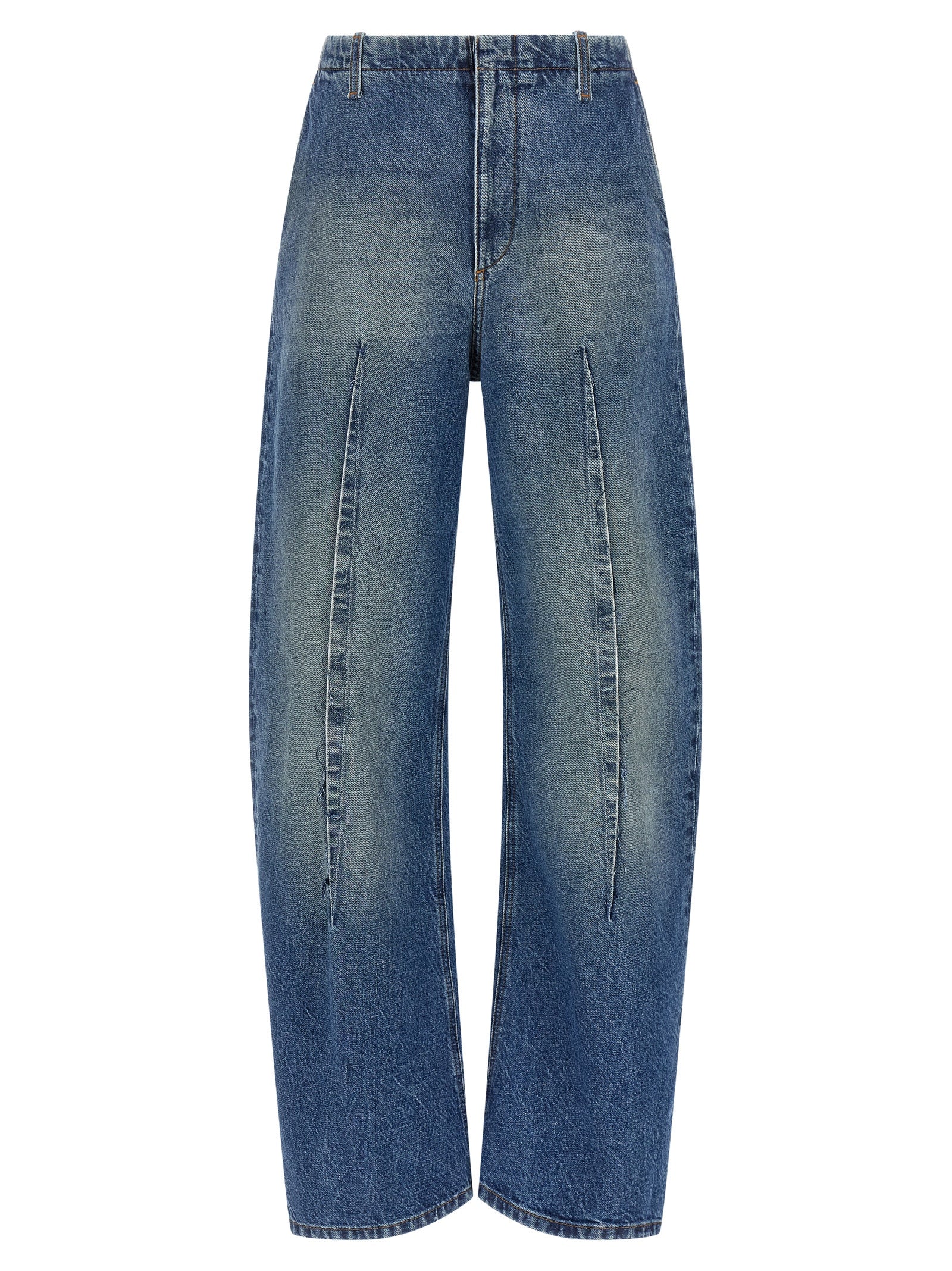 MM6 Maison Margiela Blue Cotton High-Waisted Jean