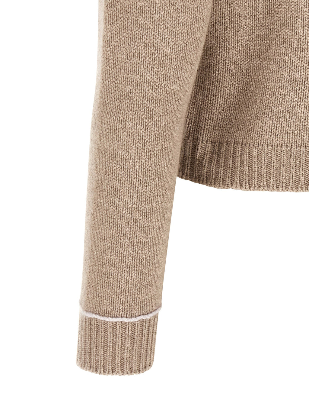 Fabiana Filippi Beige Virgin Wool Cardigan