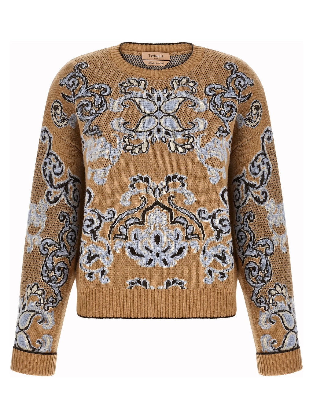 Twinset Brown Wool Cardigan