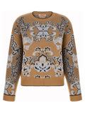 Twinset Brown Wool Cardigan