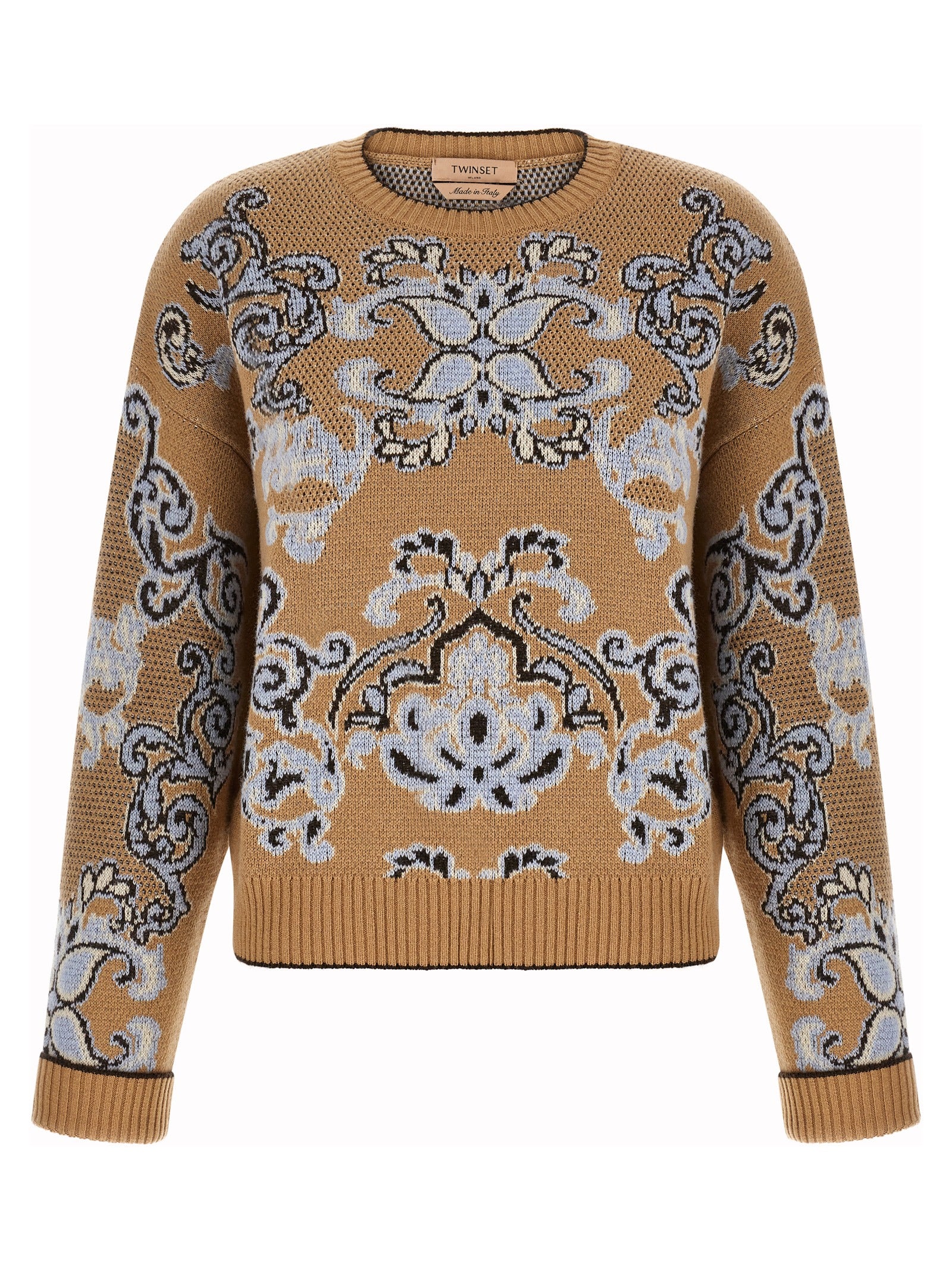 Twinset Brown Wool Cardigan