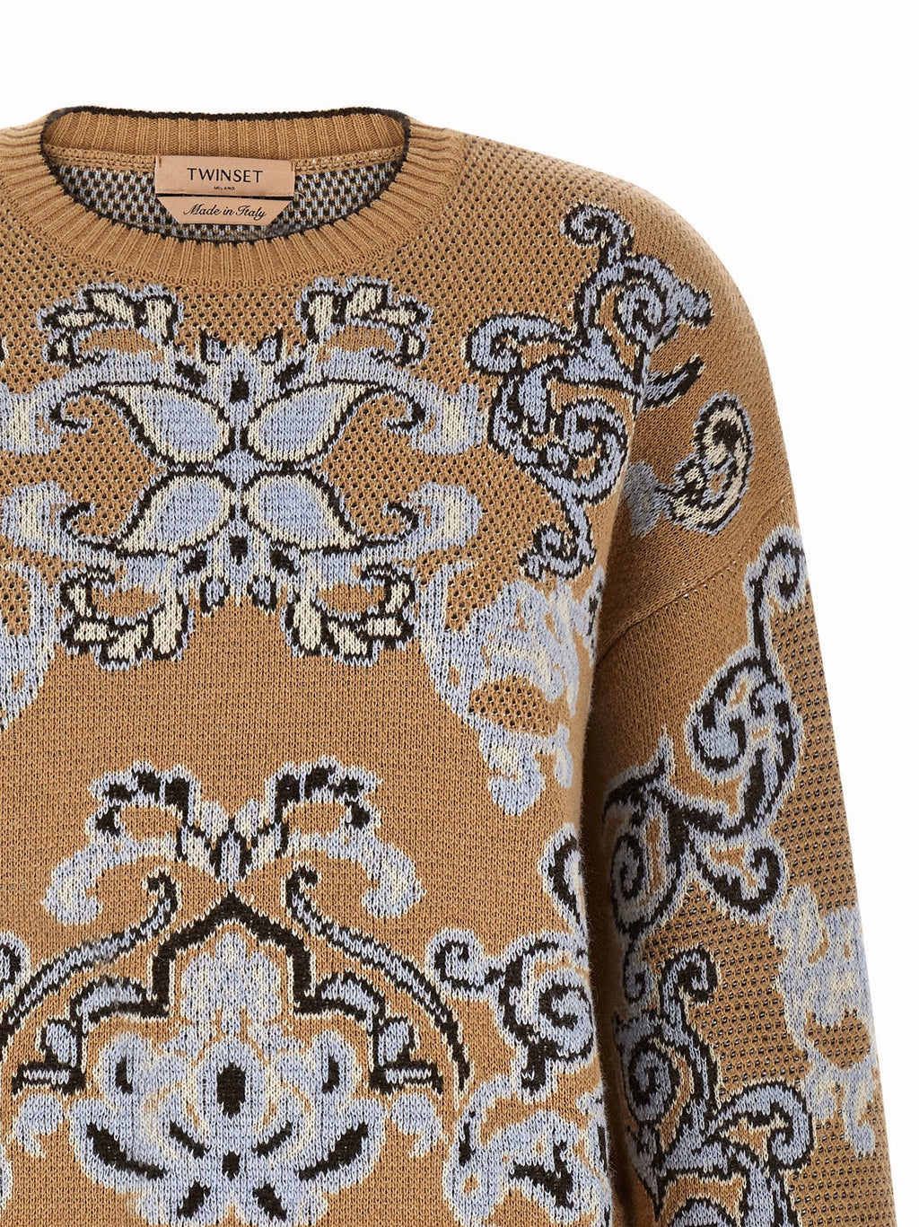 Twinset Brown Wool Cardigan