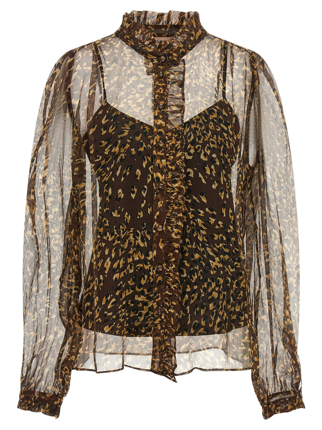 Twinset Brown Polyester Blouse