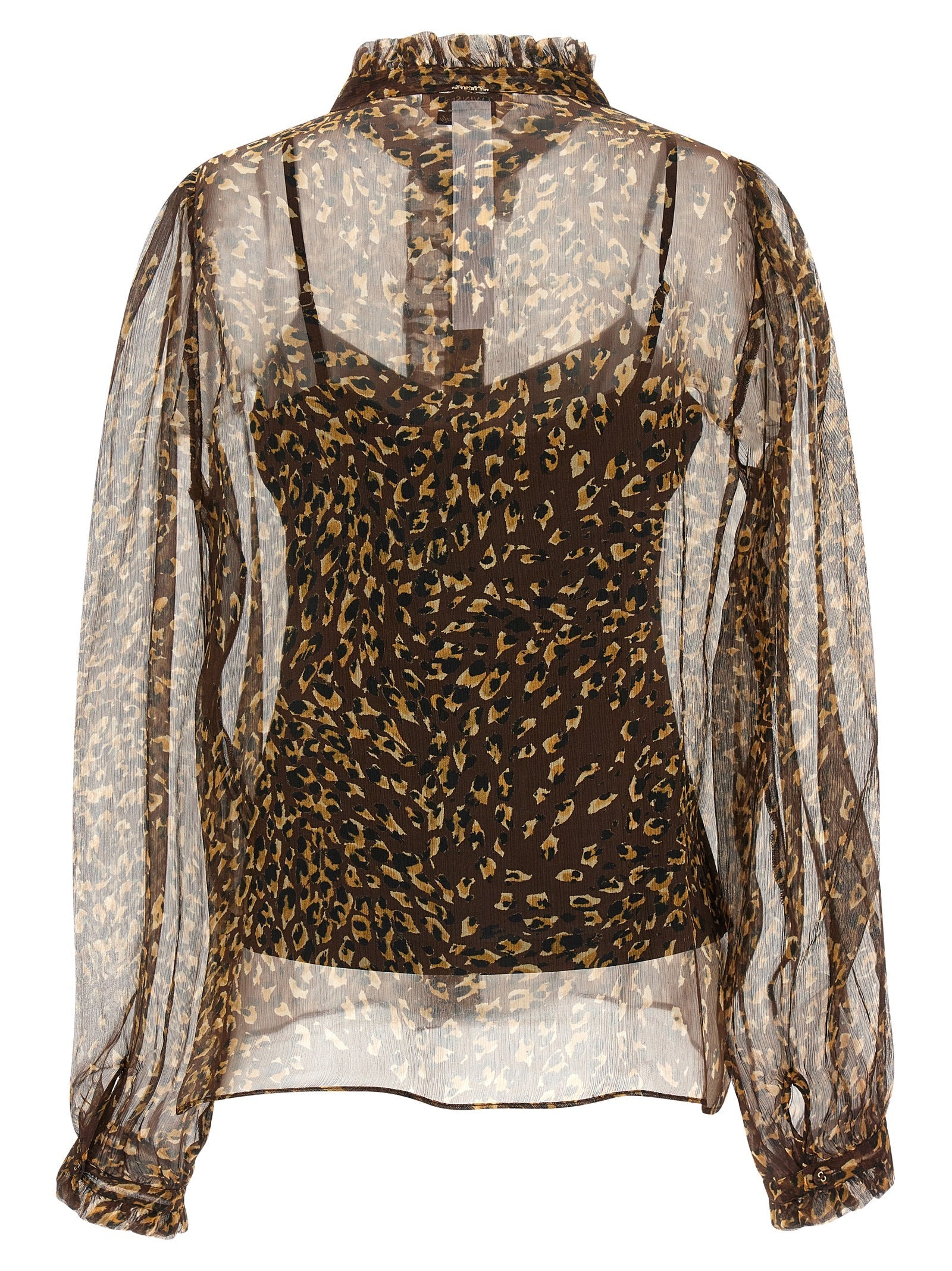 Twinset Brown Polyester Blouse