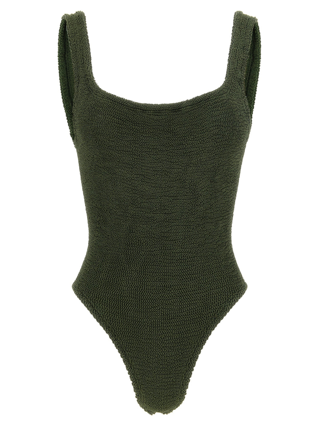 Hunza G Bicolor Polyamide One-Piece Swimsuit