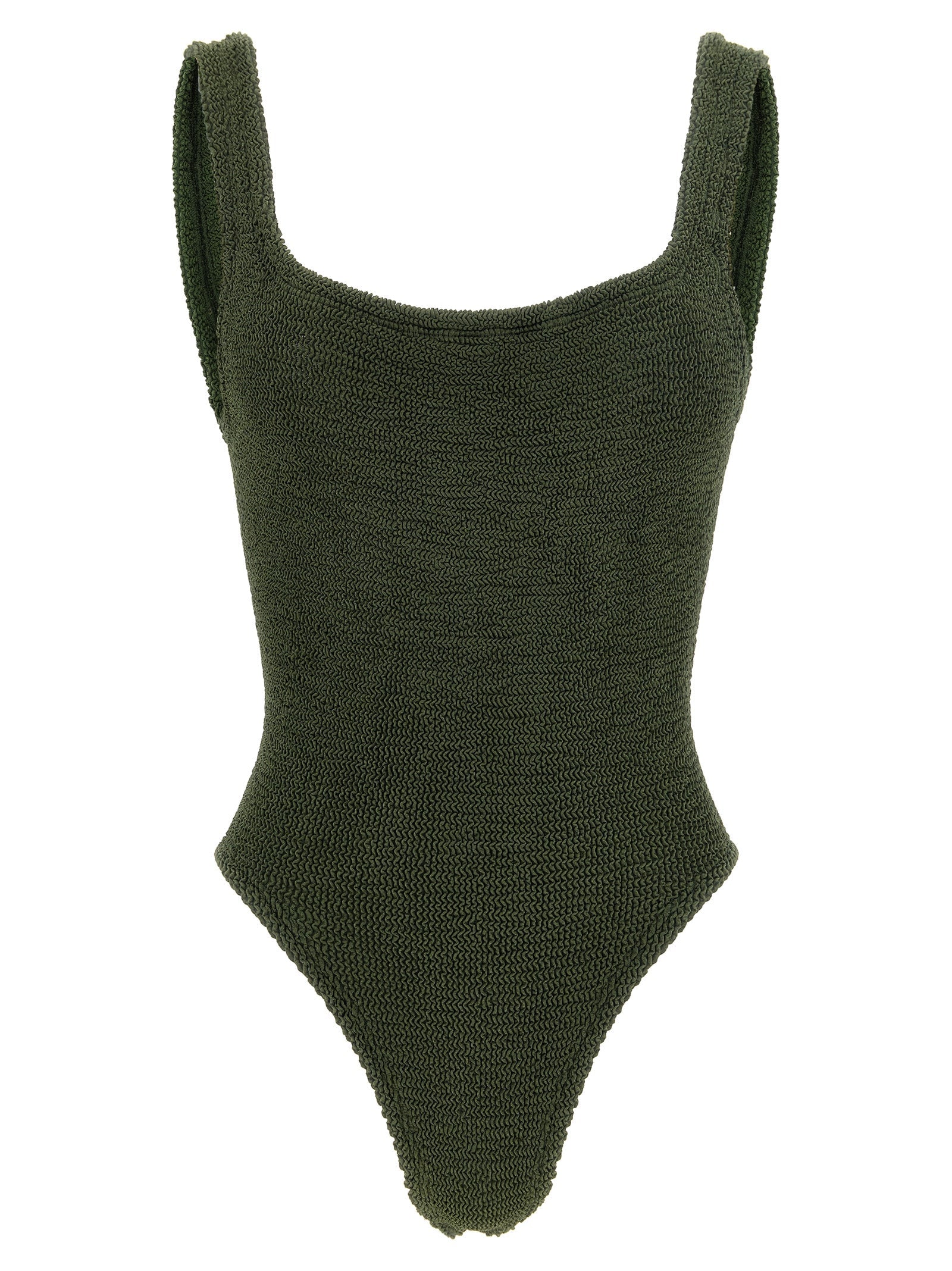 Hunza G Bicolor Polyamide One-Piece Swimsuit
