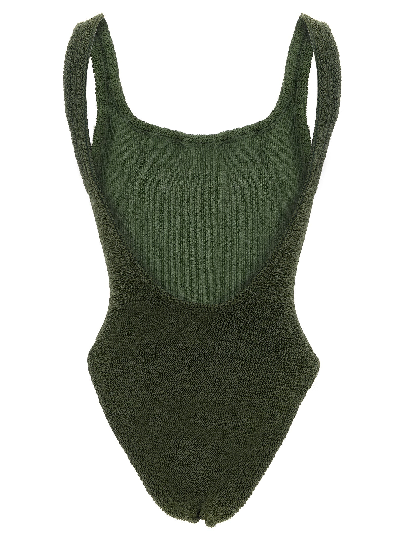 Hunza G Bicolor Polyamide One-Piece Swimsuit