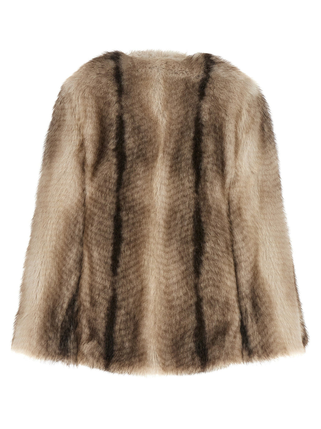 Twinset Brown Polyester Full-Length Jacket