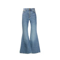 Chloé Blue Cotton Flared Jeans Chloé