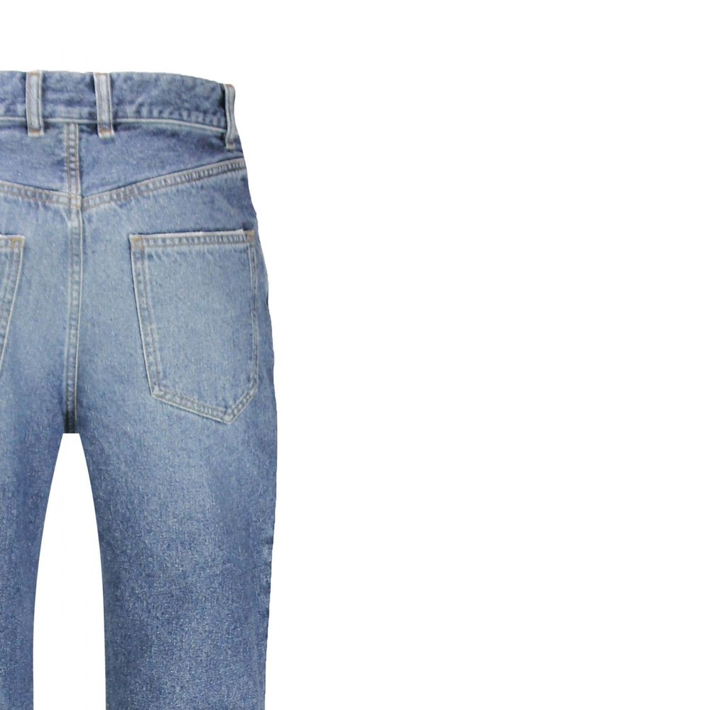 Chloé Blue Cotton Flared Jeans Chloé