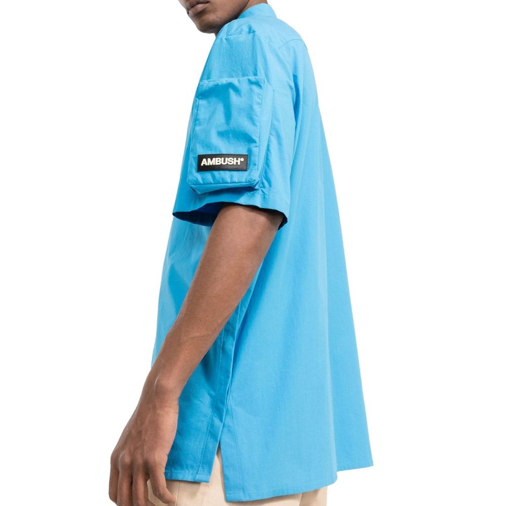 Ambush Blue Cotton Shortsleeve Shirt
