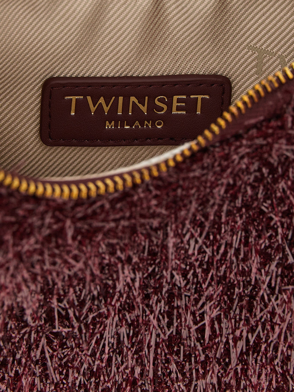 Twinset Bordeaux Polyester Handbag Twinset