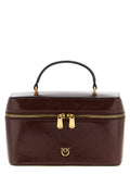 PINKO Brown Calfskin Handbag