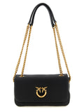 PINKO Black Lamb Leather Shoulder Bag PINKO