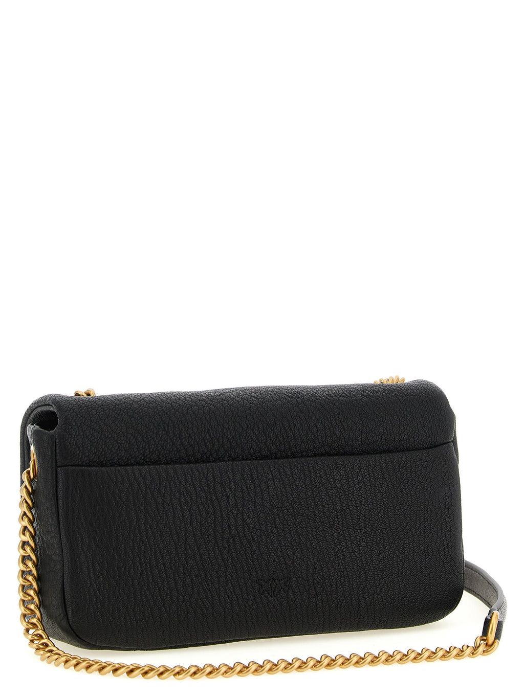 PINKO Black Lamb Leather Shoulder Bag PINKO