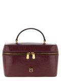 PINKO Bordeaux Calfskin Handbag