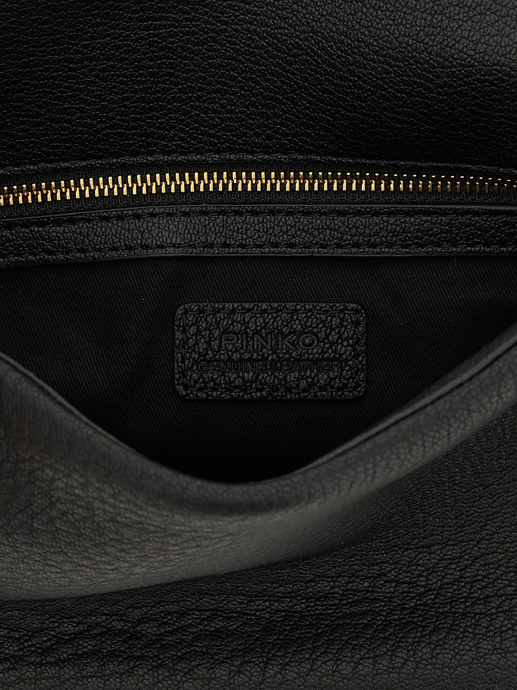 PINKO Black Lamb Leather Shoulder Bag PINKO