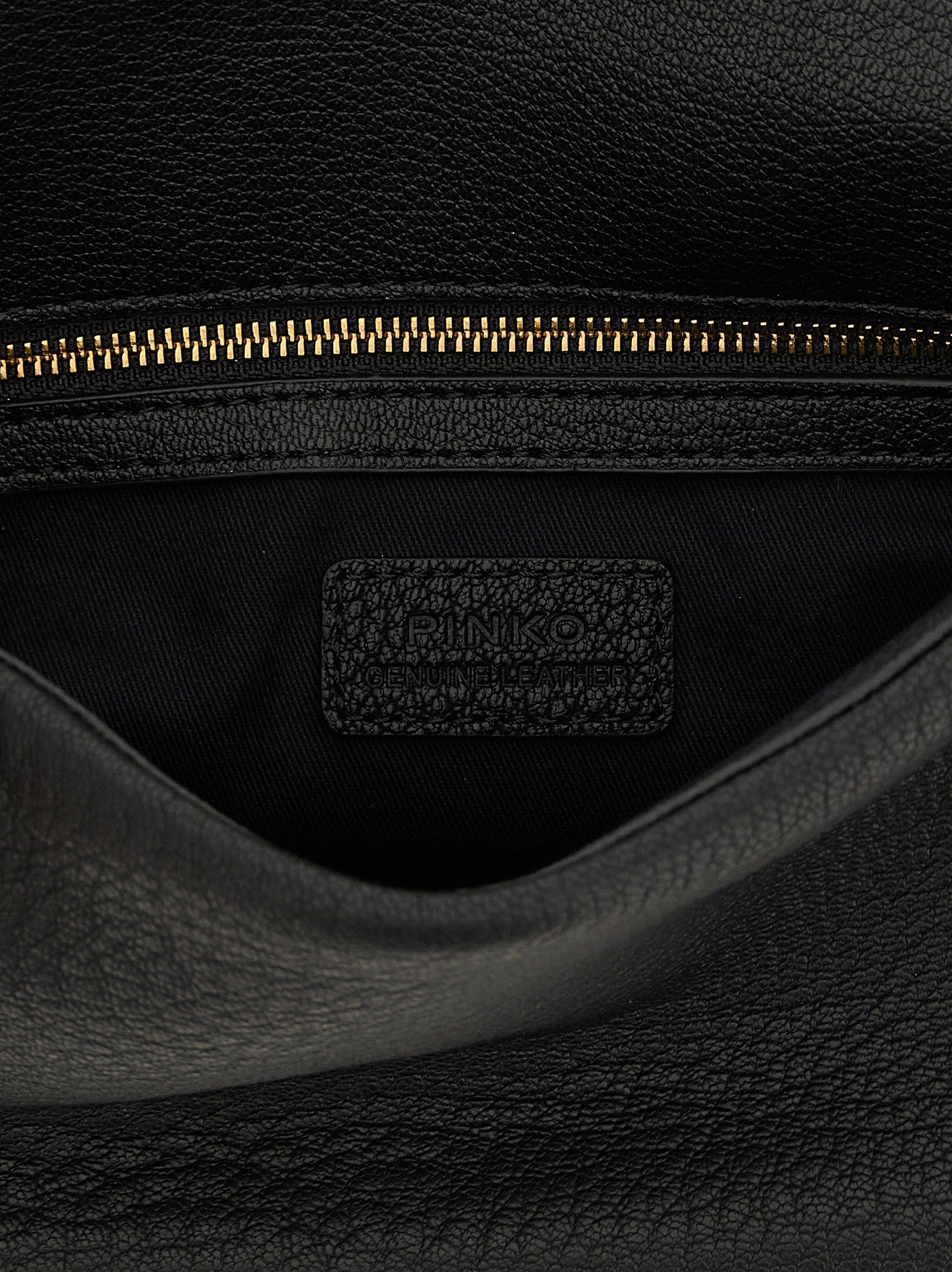 PINKO Black Lamb Leather Shoulder Bag PINKO