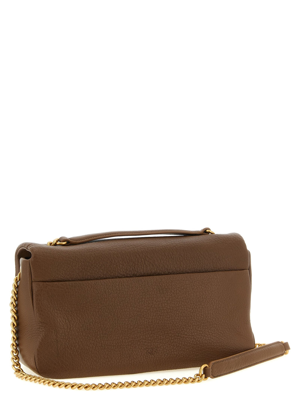PINKO Brown Lamb Leather Shoulder Bag PINKO