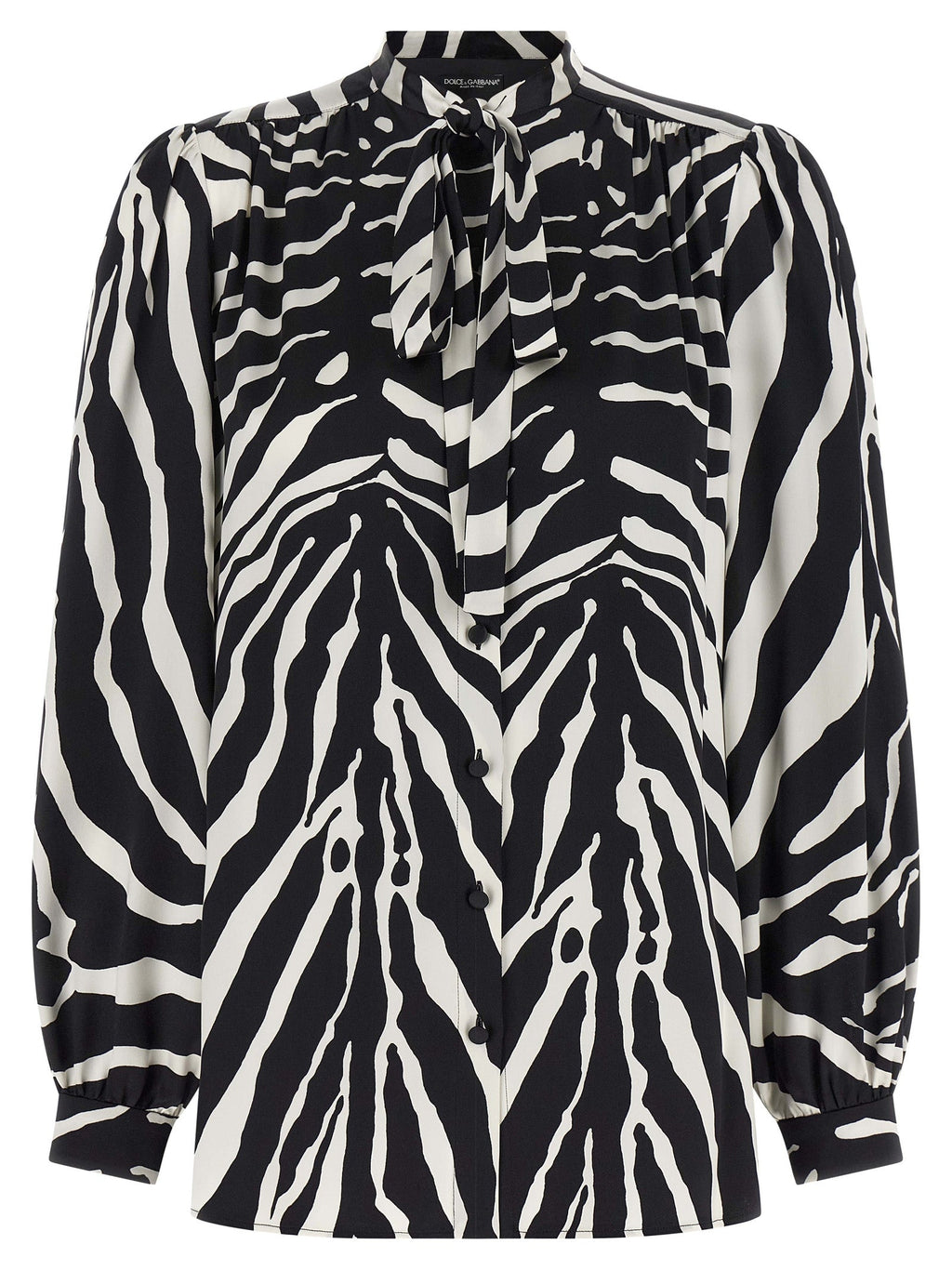 Dolce & Gabbana Bicolor Silk Blouse