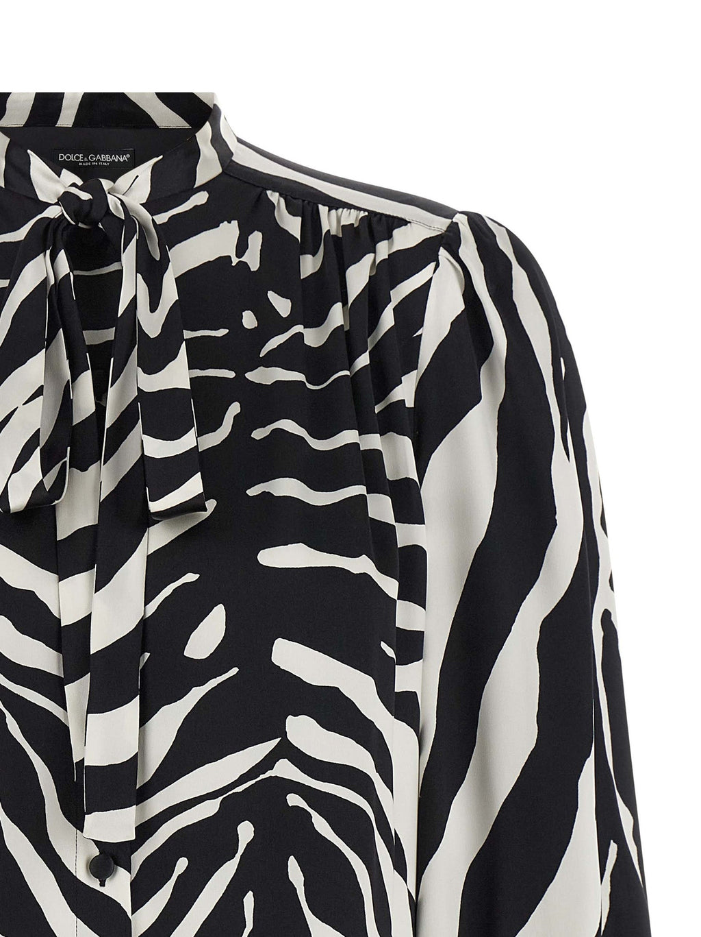Dolce & Gabbana Bicolor Silk Blouse