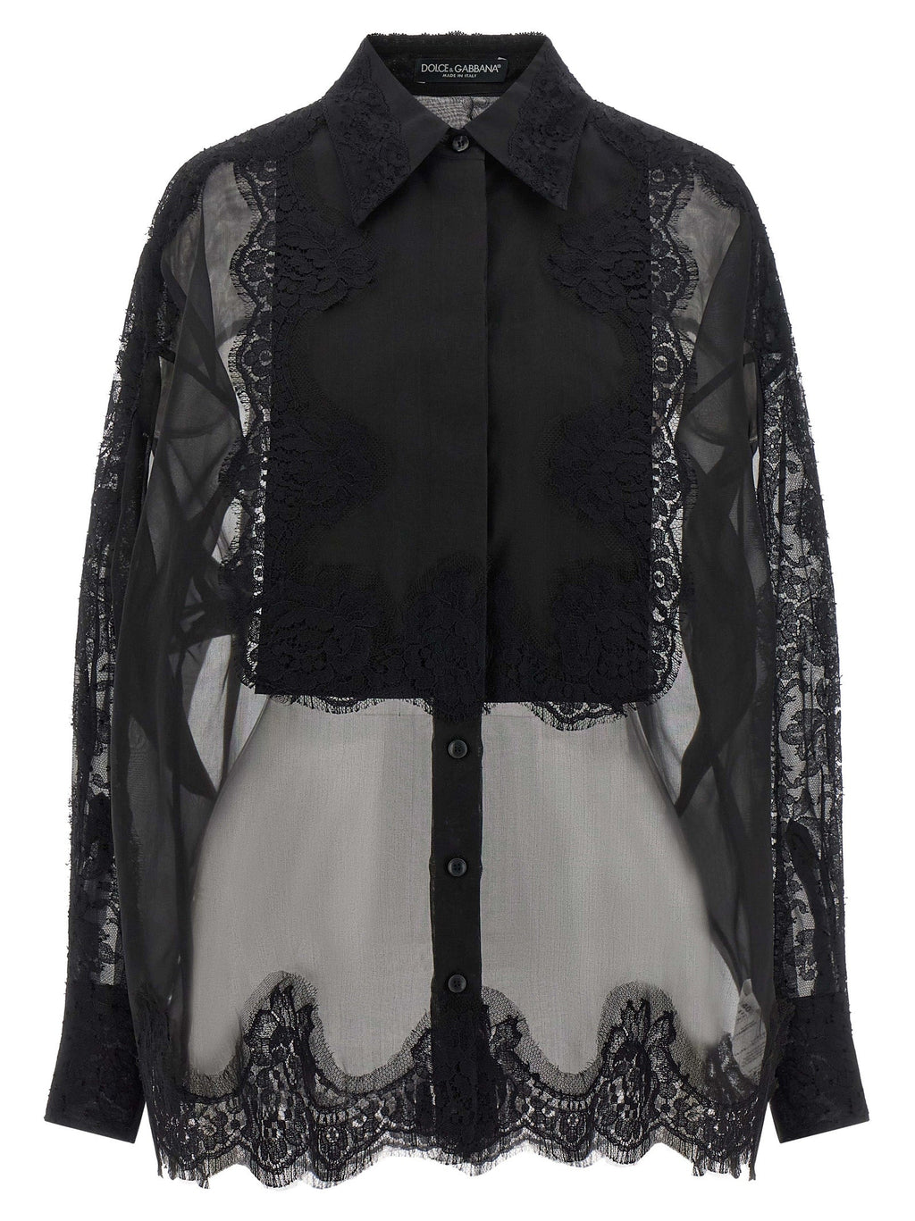 Dolce & Gabbana Black Silk Blouse