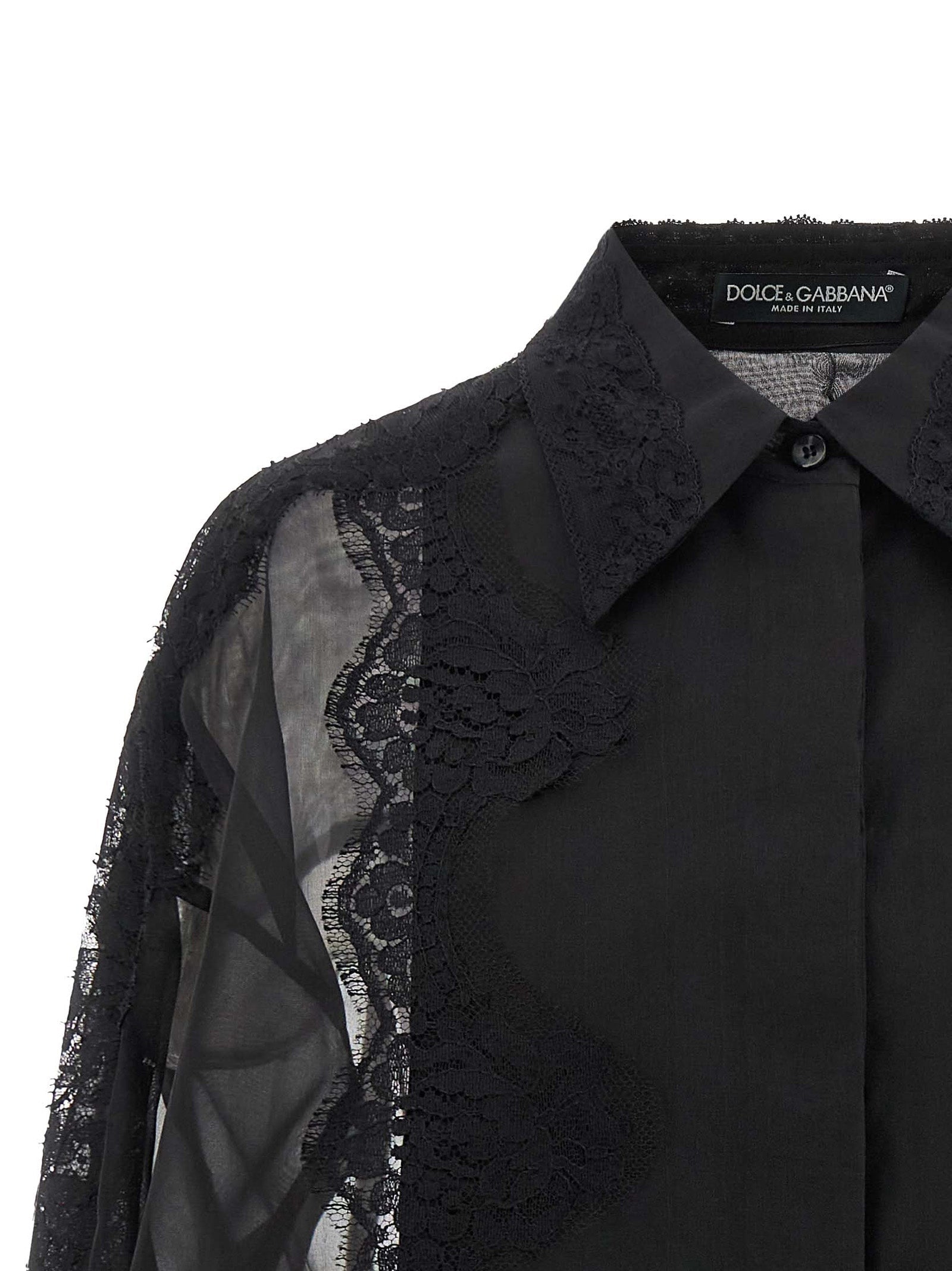 Dolce & Gabbana Black Silk Blouse