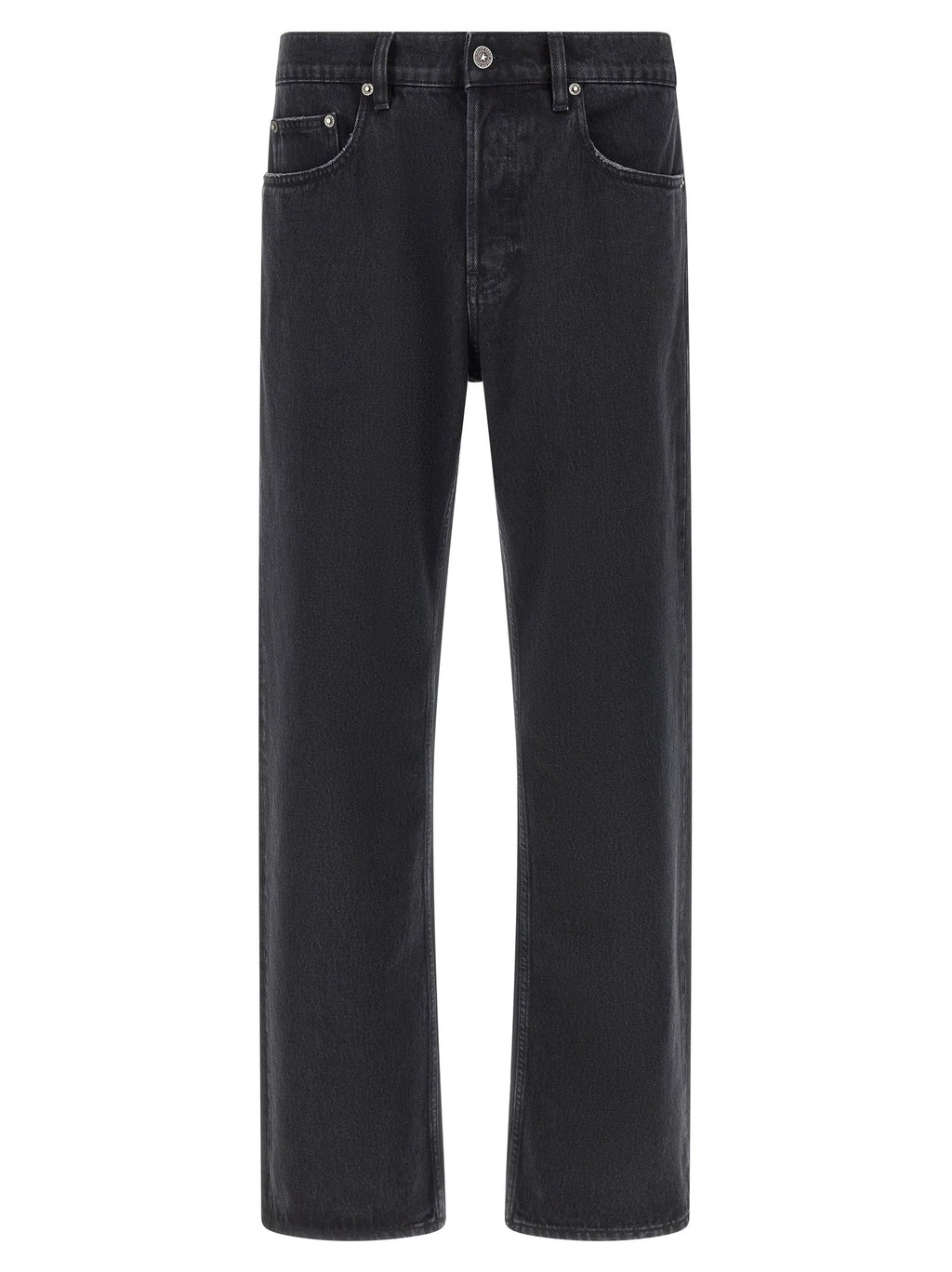 Golden Goose Black Cotton Straight-Leg Jeans