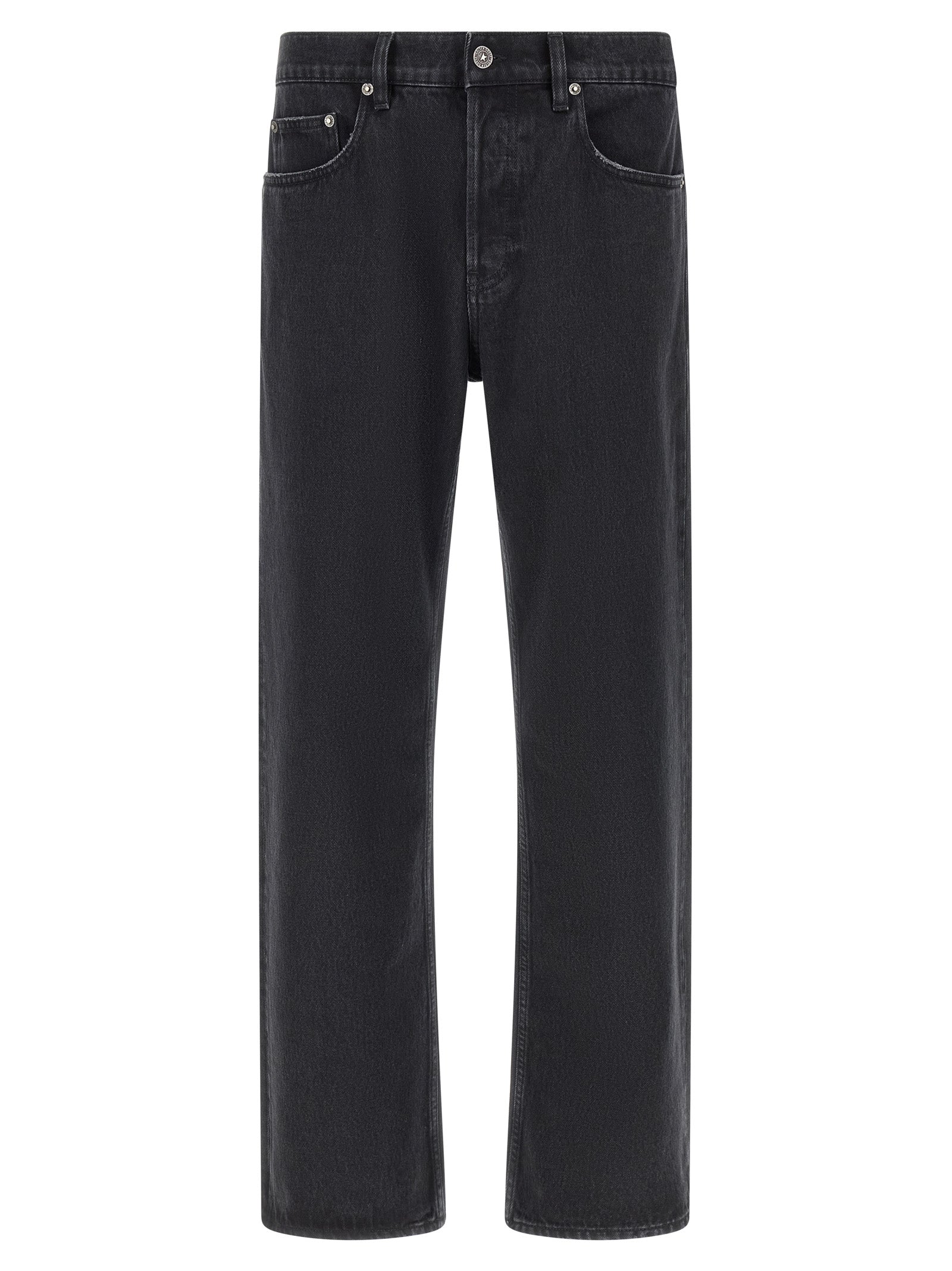 Golden Goose Black Cotton Straight-Leg Jeans