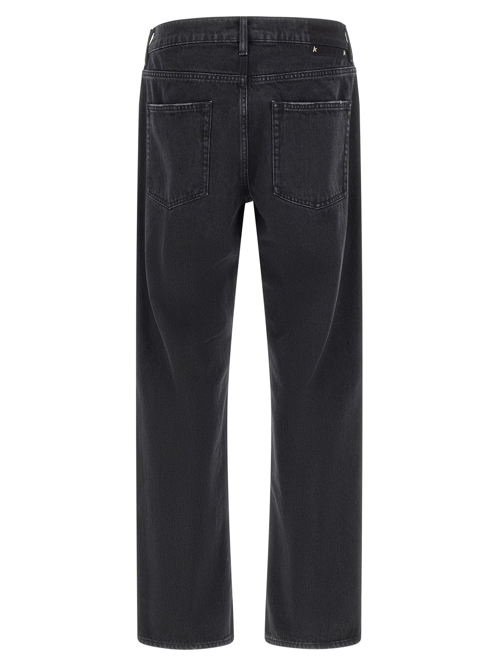 Golden Goose Black Cotton Straight-Leg Jeans