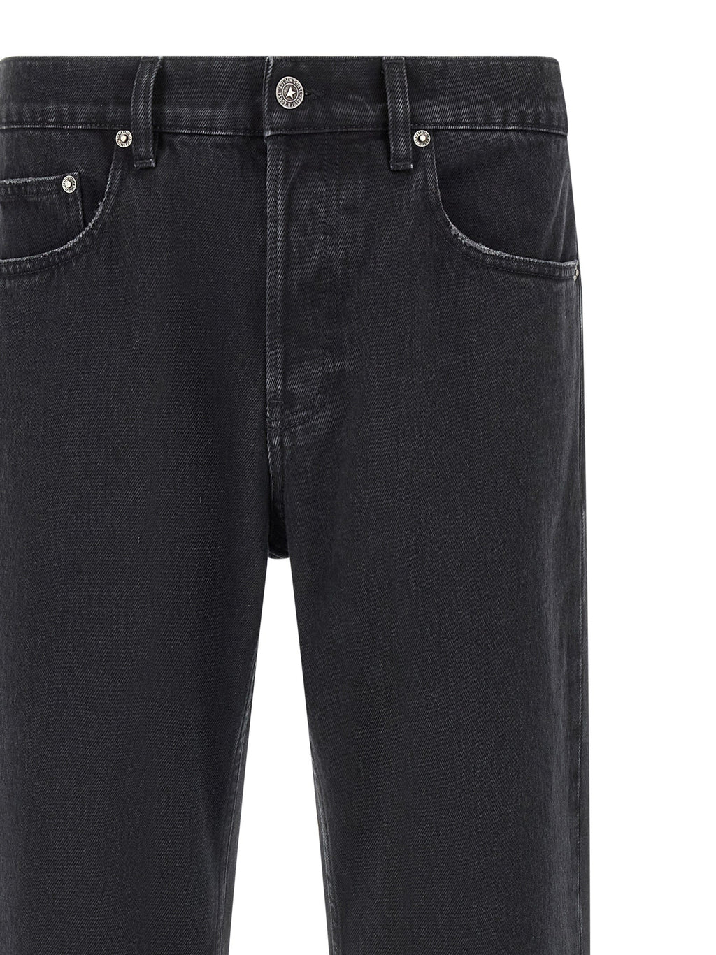 Golden Goose Black Cotton Straight-Leg Jeans