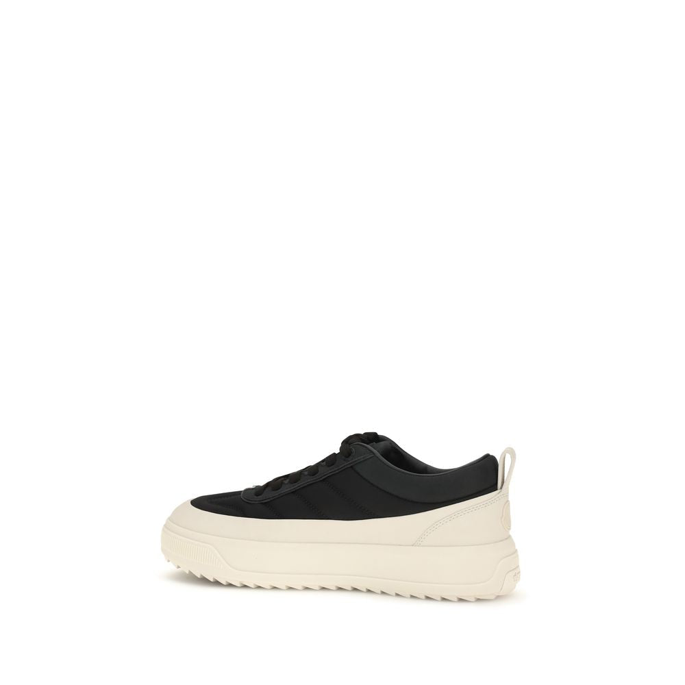 Moncler Black Calf Leather Bos Taurus Athletic Sneakers