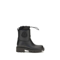 Moncler Black Pvc Rain Boots