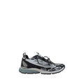 Off-White Gray Polyurethane Athletic Sneakers