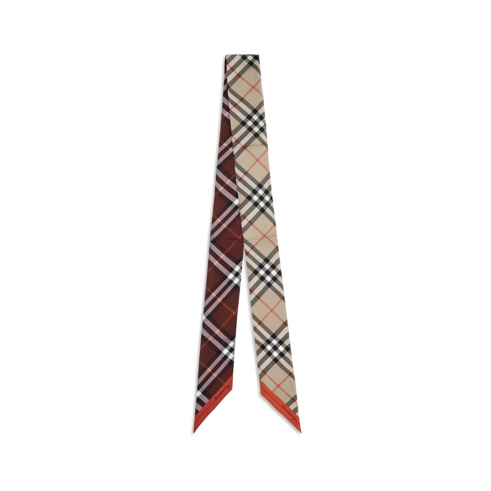 Burberry Beige Silk Scarf
