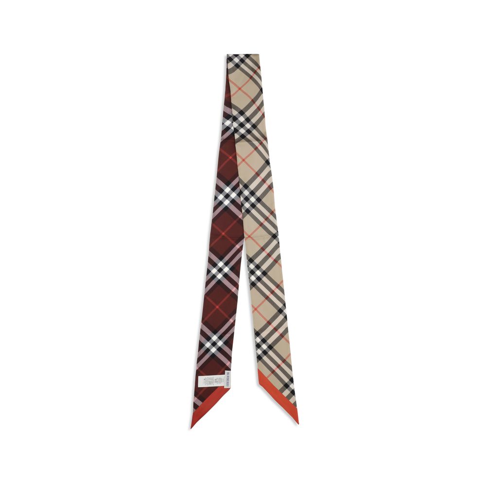 Burberry Beige Silk Scarf