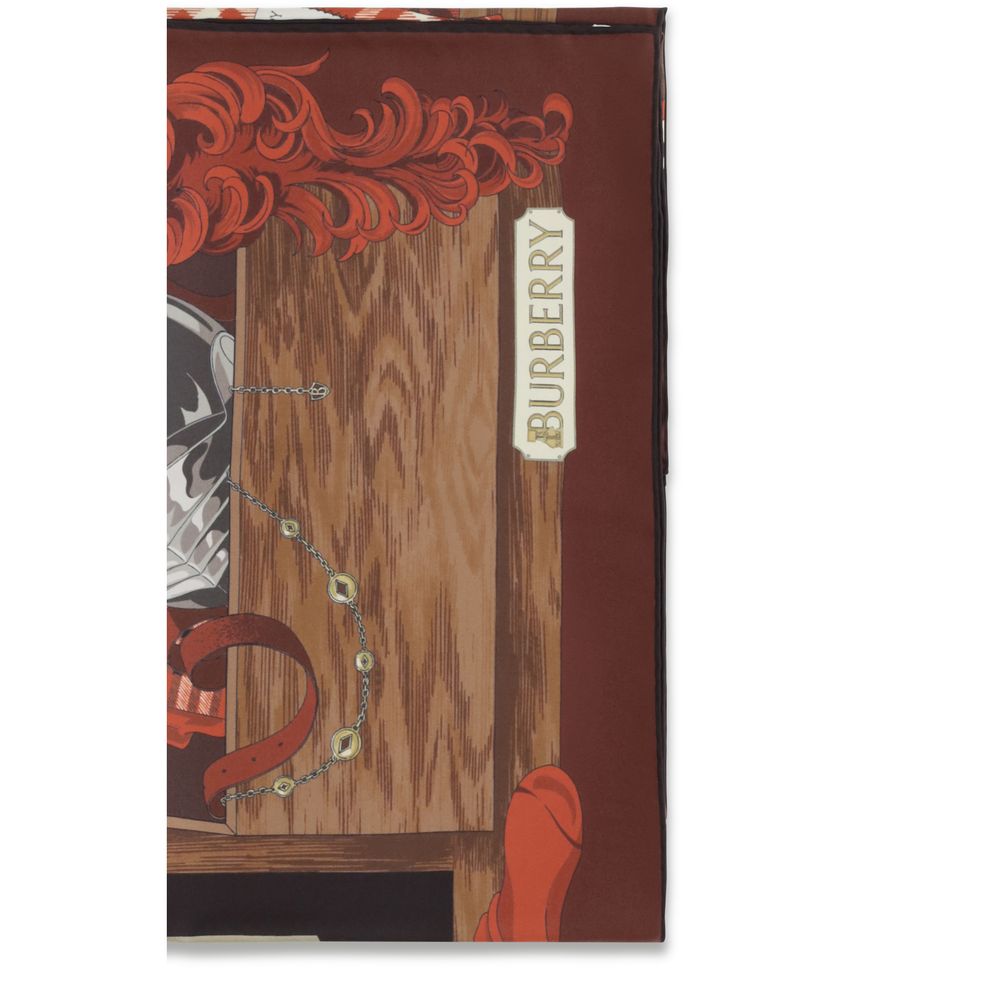 Burberry Brown Silk Scarf