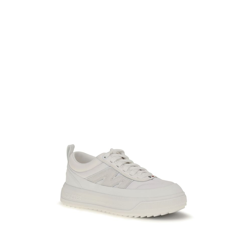 Moncler White Polyamide Athletic Sneakers