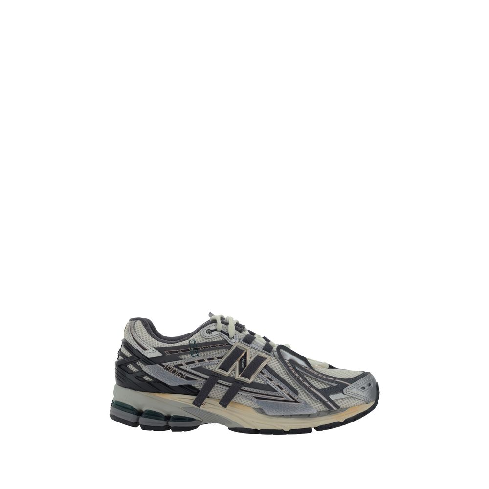 New Balance Silver Fabric Athletic Sneakers