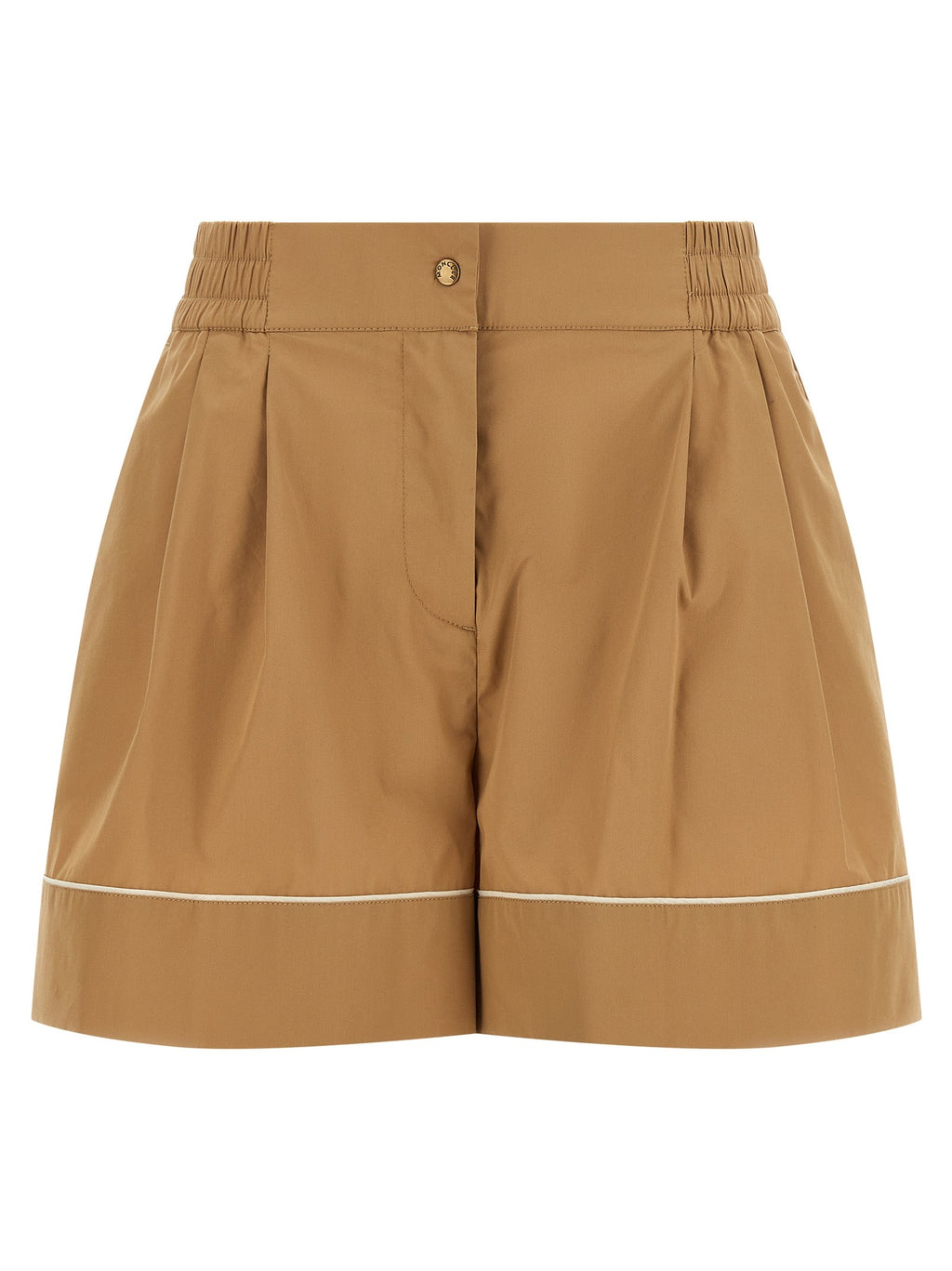 Moncler Beige Nylon Bermuda Shorts