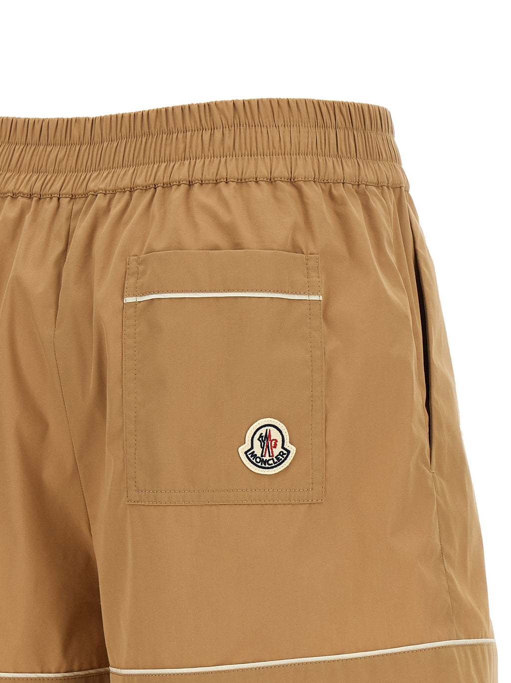 Moncler Beige Nylon Bermuda Shorts