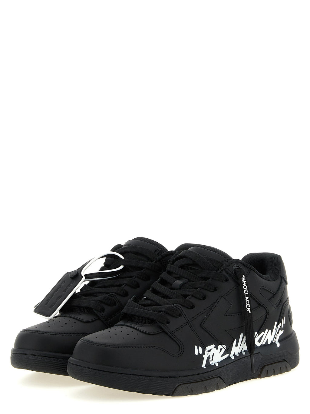 Off-White Bicolor Calfskin Low Top Sneakers