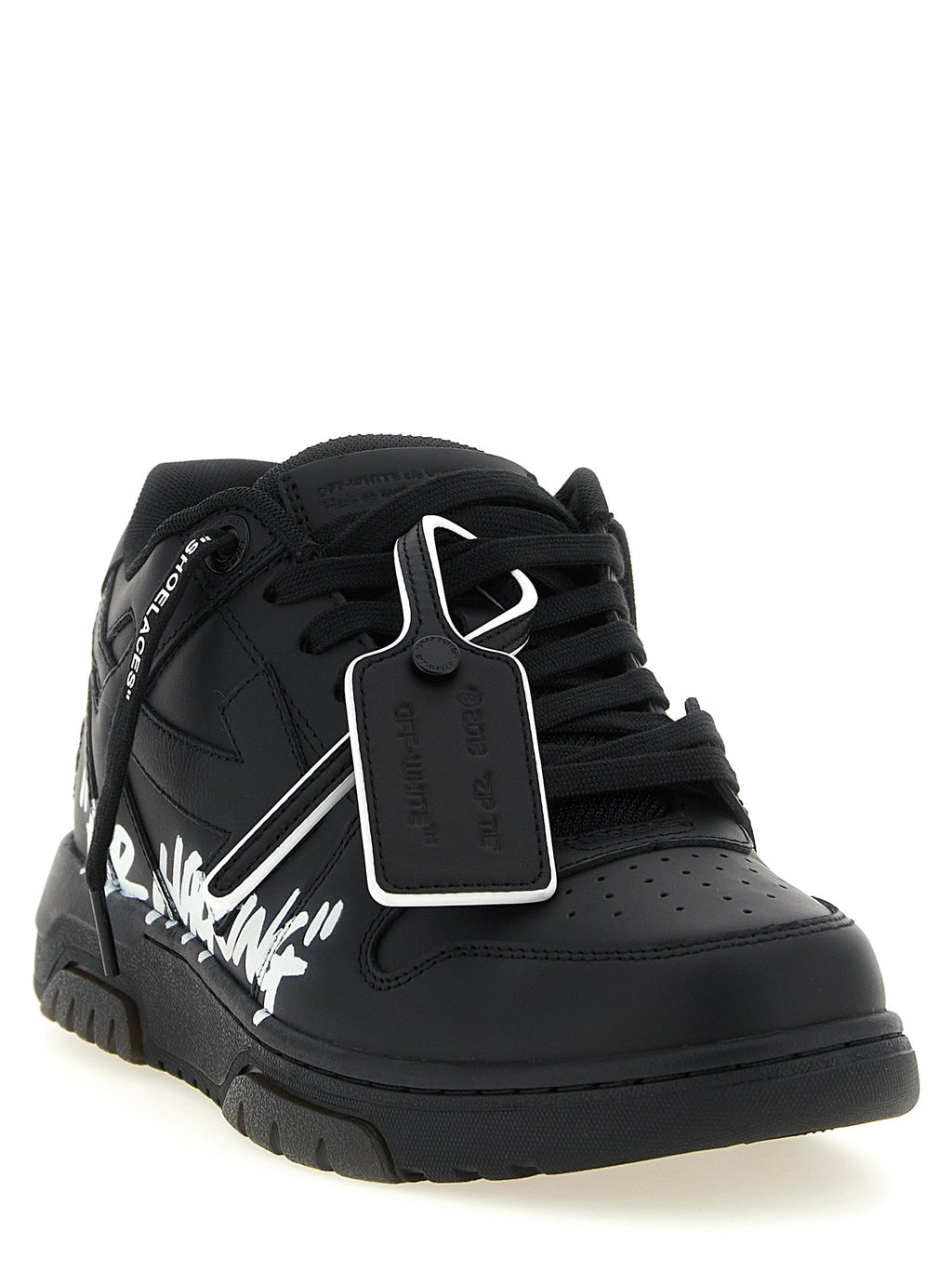 Off-White Bicolor Calfskin Low Top Sneakers