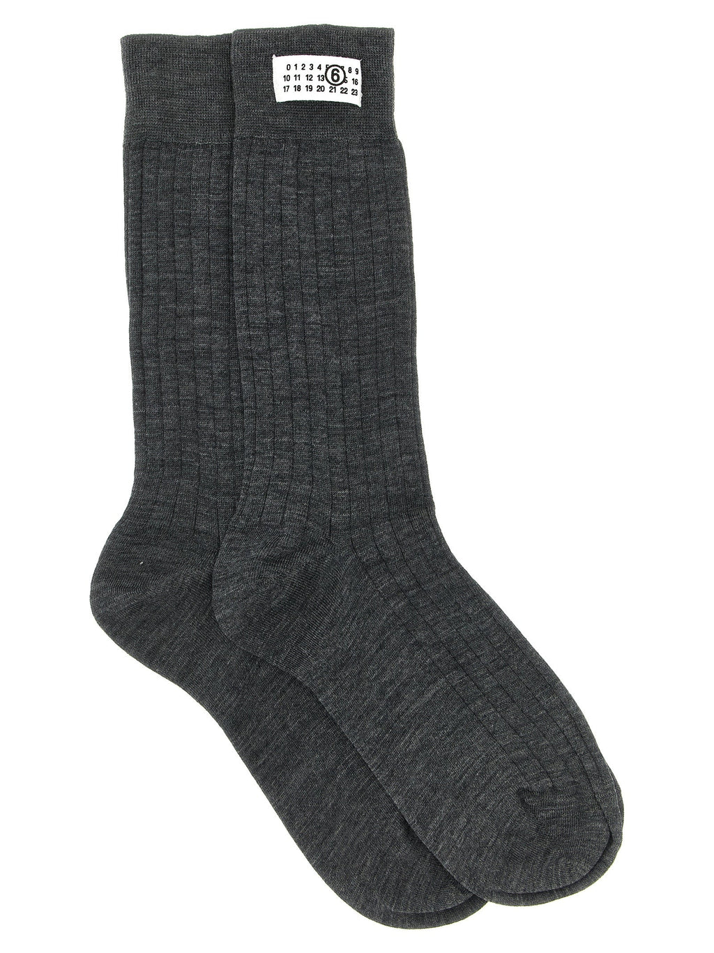 MM6 Maison Margiela Gray Wool Socks