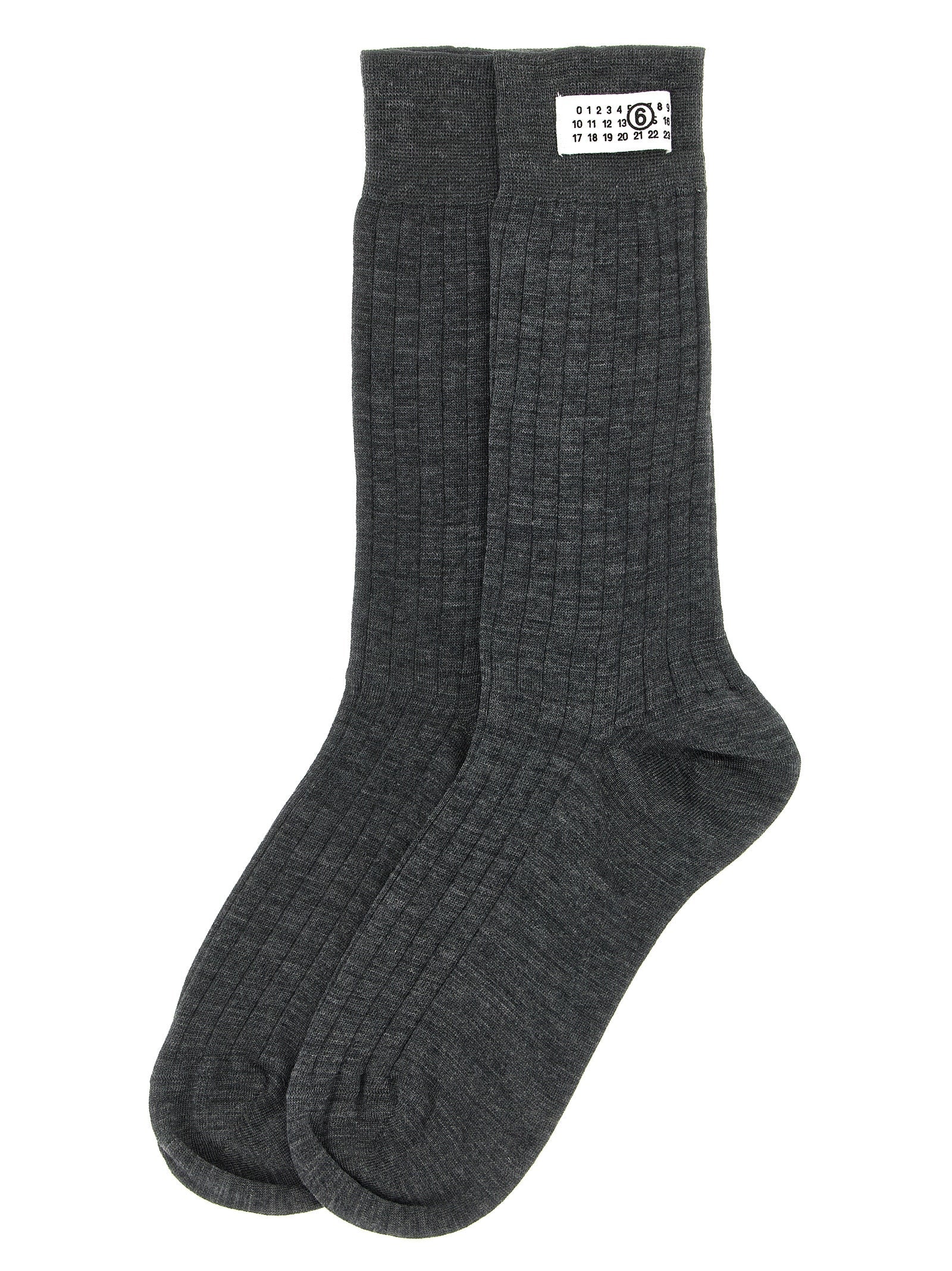 MM6 Maison Margiela Gray Wool Socks